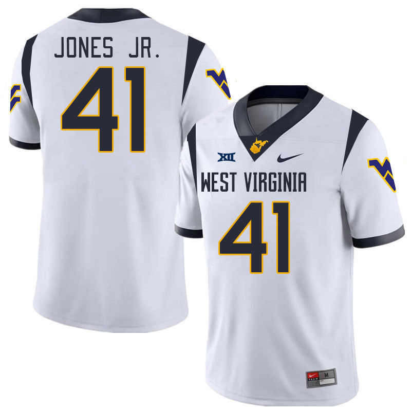 Men #41 Curtis Jones Jr. West Virginia Mountaineers College 2024 New Uniforms Football Jerseys Stitc